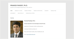 Desktop Screenshot of pramodpandey.com